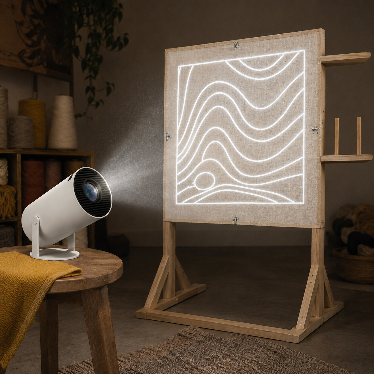 Premium tufting projektorius - 4 K - WIFI - 300 ANSI - Namų kinas