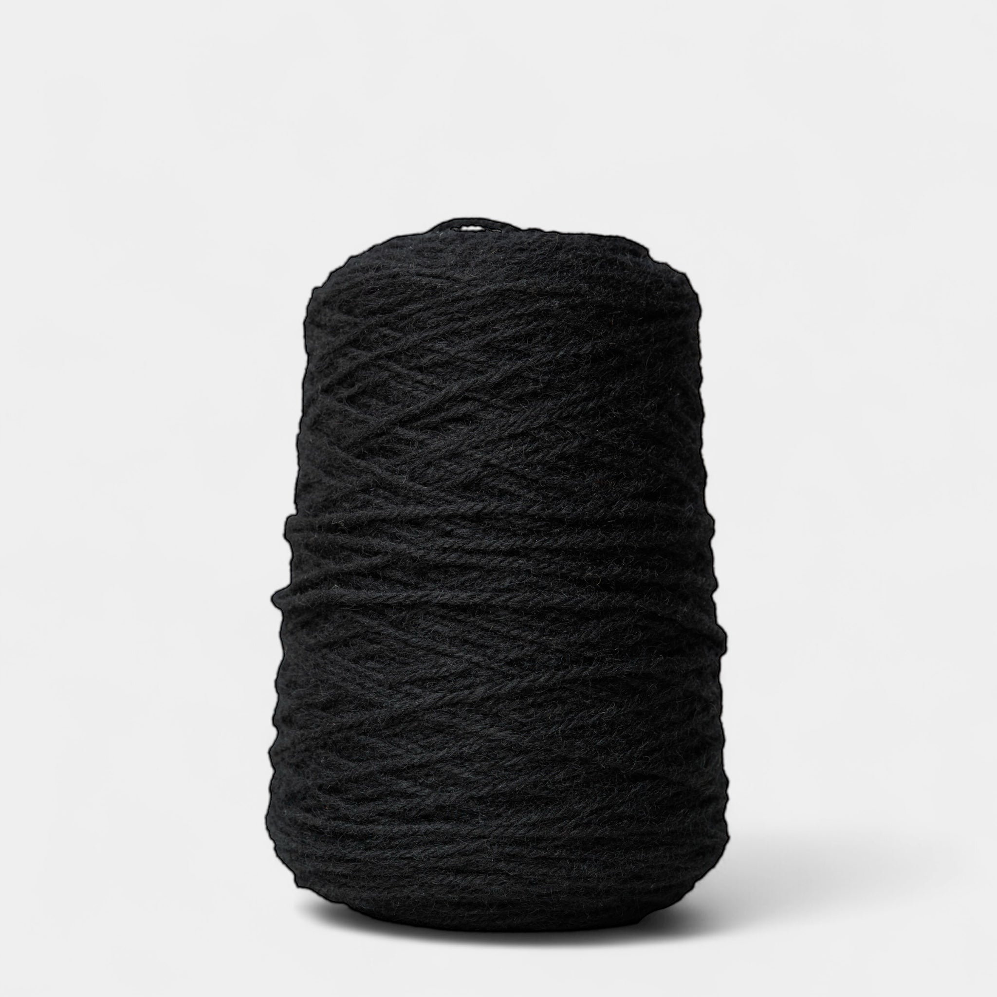 Premium Tufting Yarn 100% Wol - Zuiver Zwart - 500 gr