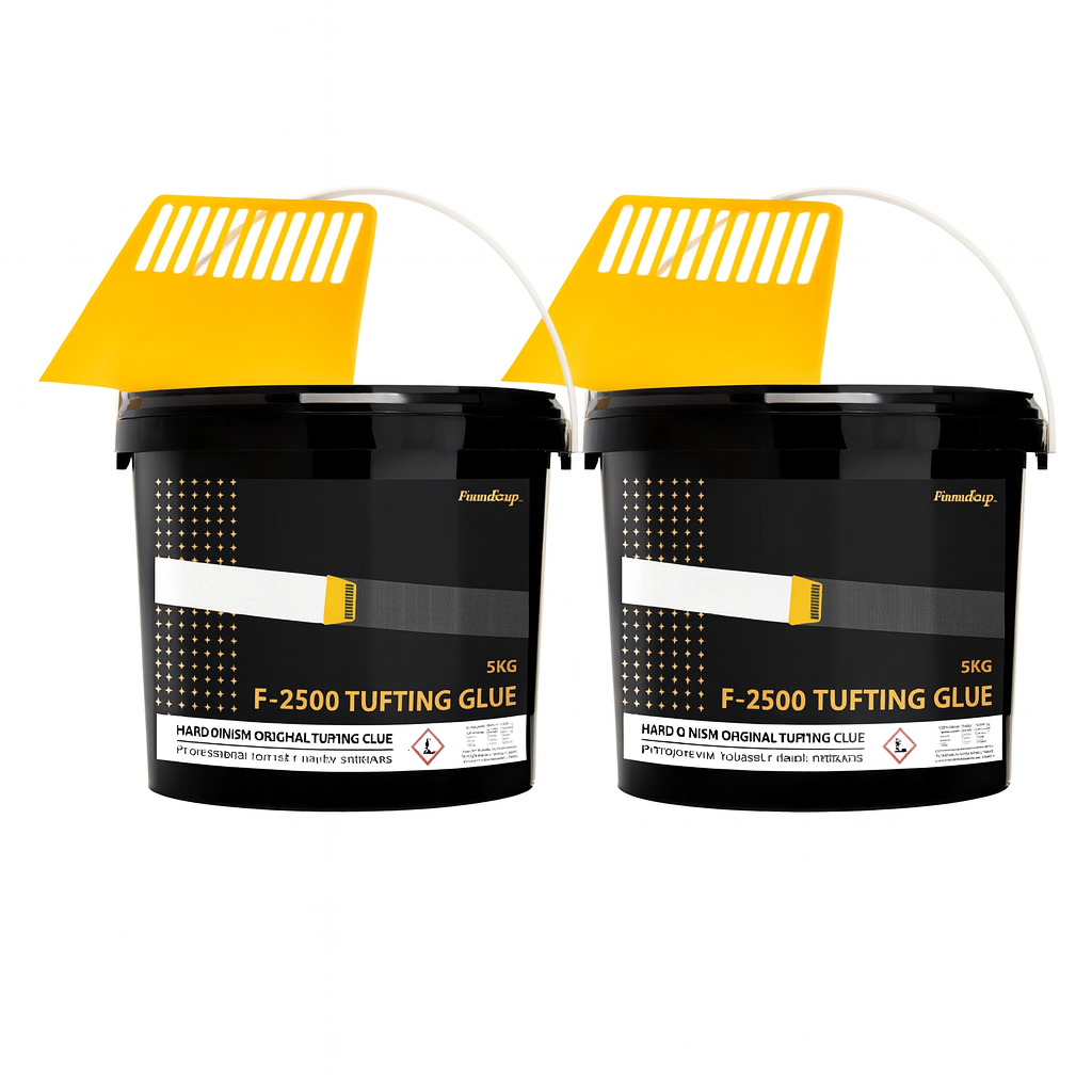 Voordeel verpakking 2 x F-2500 Tufting Lijm 5KG + GRATIS VERSPREIDER • Extra Sterke Latex Lijm voor professionele Tapijten